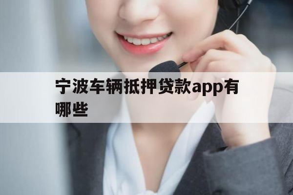 宁波车辆抵押贷款app有哪些