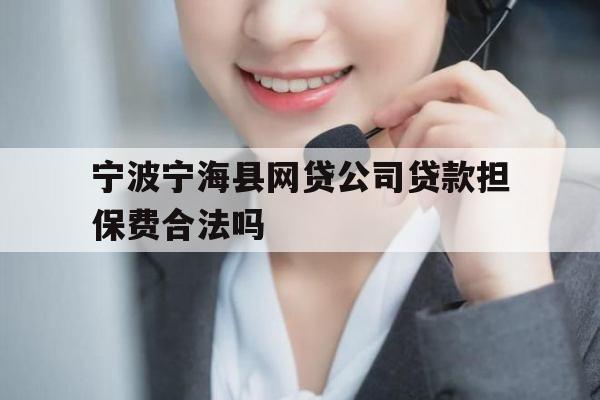 宁波宁海县网贷公司贷款担保费合法吗