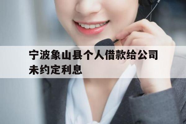 宁波象山县个人借款给公司未约定利息