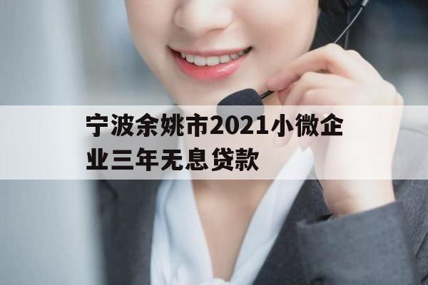 宁波余姚市2021小微企业三年无息贷款